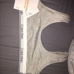 Grey Calvin Klein bra